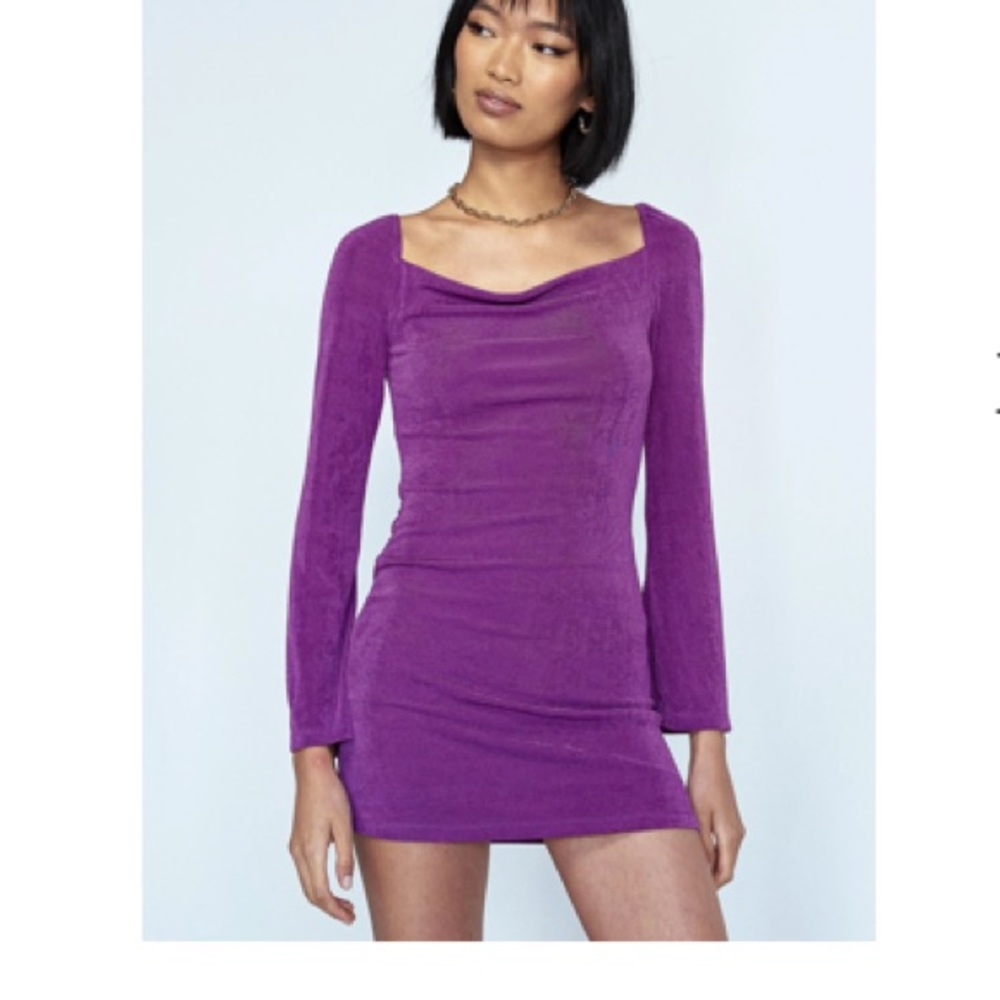 Princess Polly Purple Mini Dress Size 6